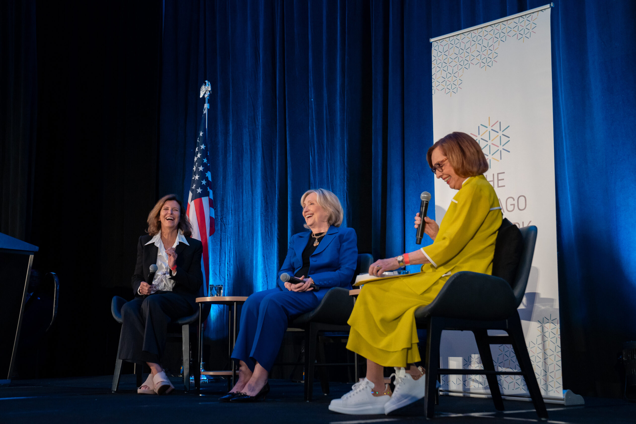 Jeanne Gang, Hillary Clinton, and Ann M. Drake